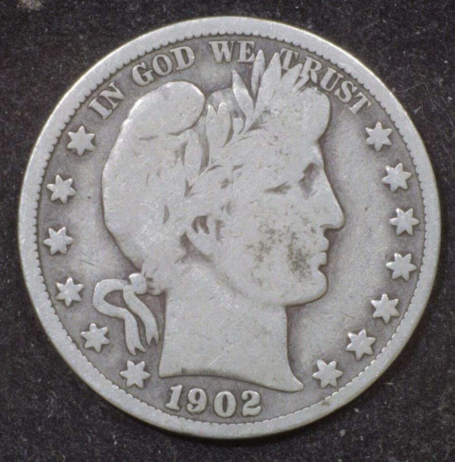 yɔi/iۏ؏tz AeB[NRC _RC [] 1902 -So[o[h - ǂt!! -90Vo[!! 1902-S Barber Half Dollar - BETTER DATE!! - 90% Silver!!