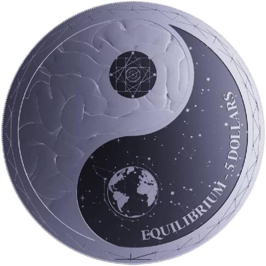  アンティークコイン モダンコイン  平衡2022 $ 5 1オンス純銀のカプセルの純粋なシルバーBUコイン-Tokelau EQUILIBRIUM 2022 $5 1 oz Pure Silver BU Coin in Capsule - Tokelau
