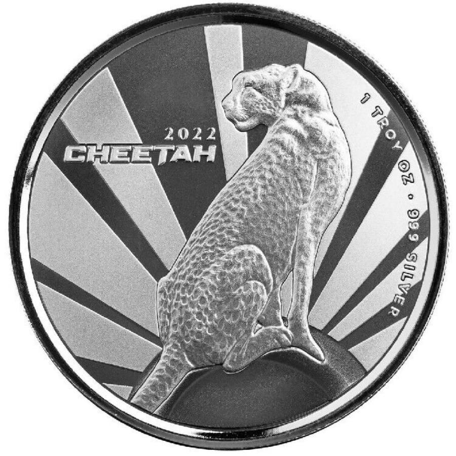 yɔi/iۏ؏tz AeB[NRC _RC [] `[^[2022 1IX̏ȃVo[̃RCJ[XRbcf[~ĝ悤ȏ؋ Cheetah 2022 1 oz Pure Silver Proof Like Coin Cameroon Scottsdale Mint