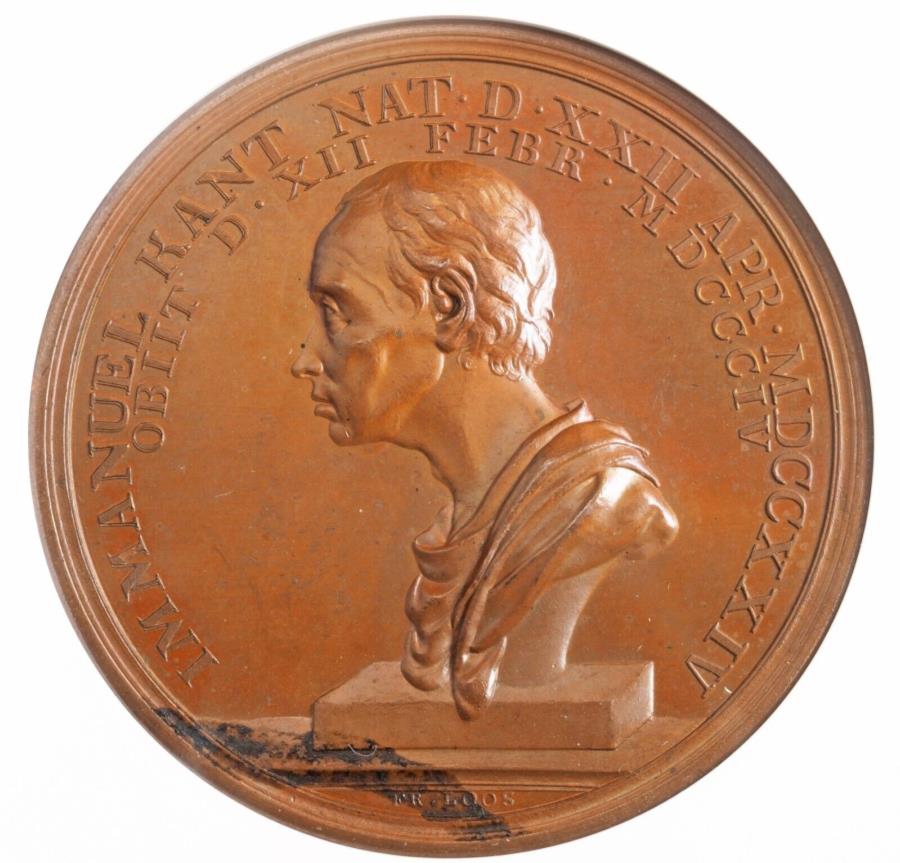 【極美品/品質保証書付】 アンティークコイン モダンコイン [送料無料] 1804年、ドイツ。ブロンズ「Immanuel Kant（Philosopher）」メダルによるルース。 NGC MS-63 bn！ 1804, Germany. Bronze 
