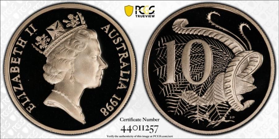 ڶ/ʼݾڽա ƥ 󥳥 [̵] 19981010CȥꥢPCGS PR69DCAM FDC UNC3050 1998 Proof Ten Cent 10c Australia PCGS PR69DCAM FDC UNC #3050