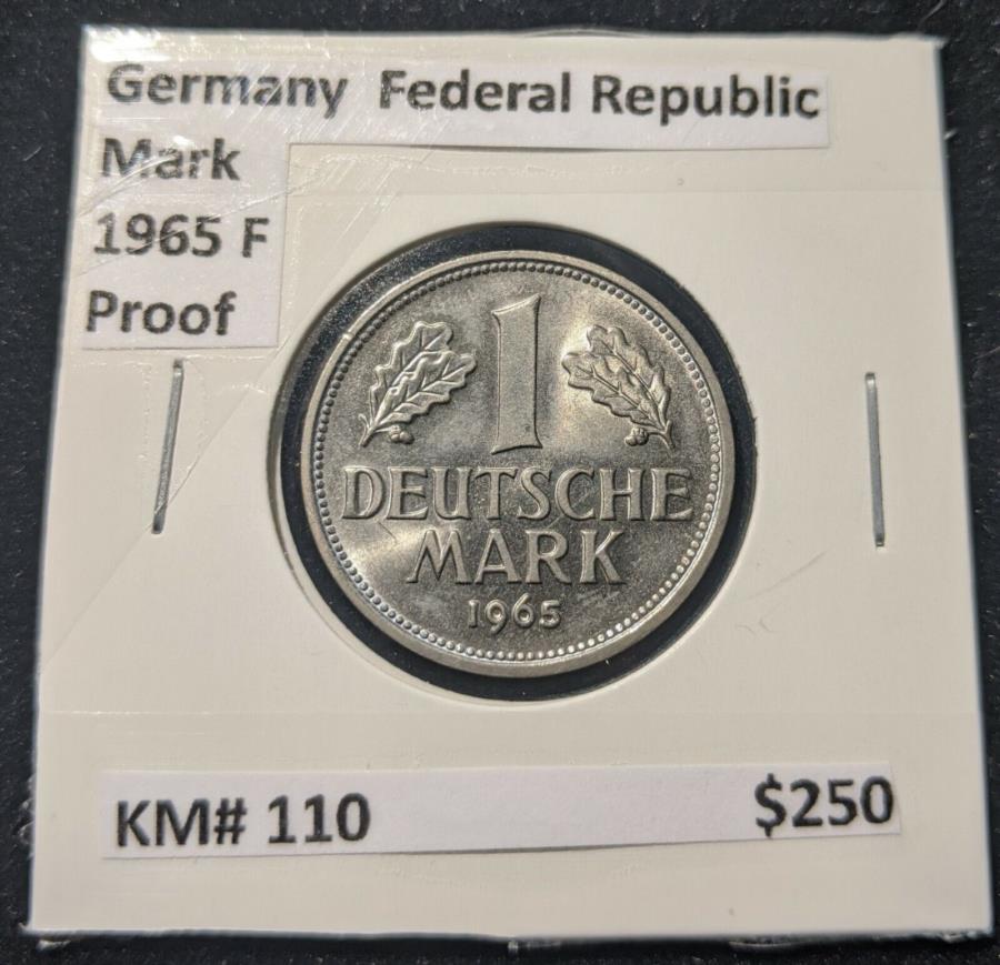 ɥϢˮ¹1965 fޡץ롼KM110 8C Germany Federal Republic 1965 F Mark Pr...