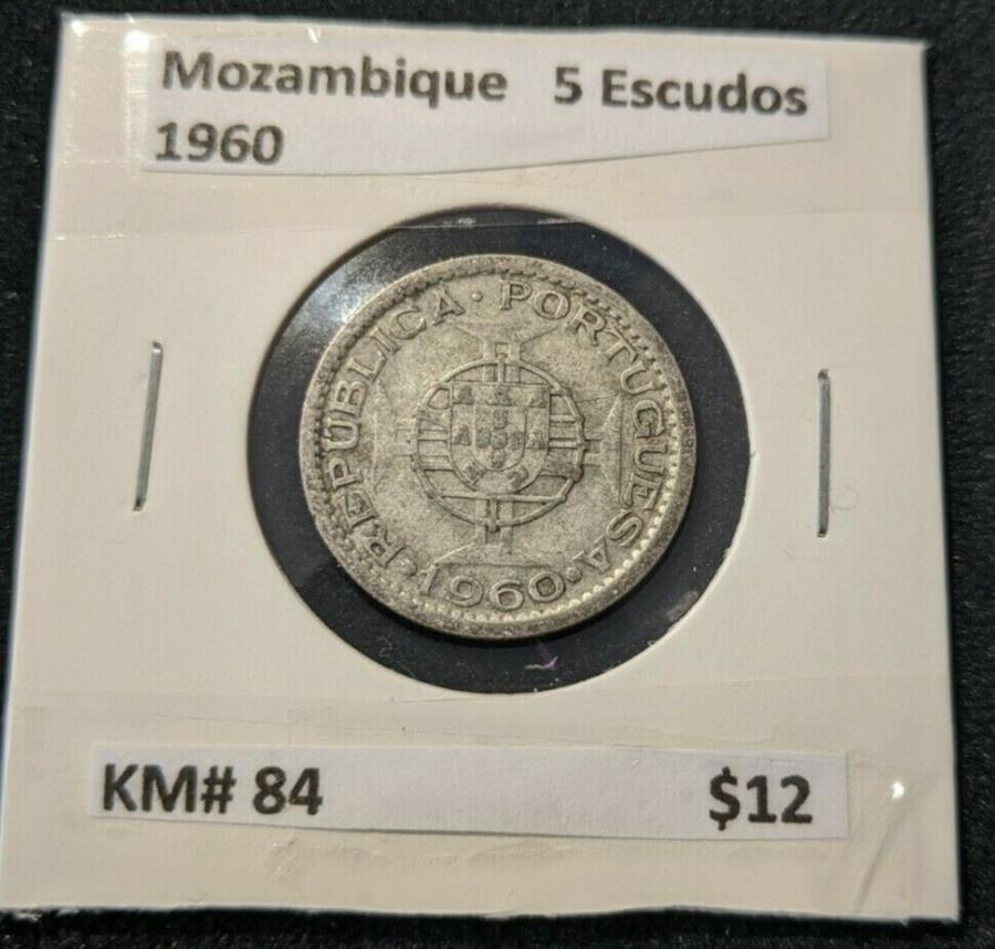 yɔi/iۏ؏tz AeB[NRC _RC [] Ur[N1960 5GXJhXkm84 0156a Mozambique 1960 5 Escudos KM# 84 015 #6A