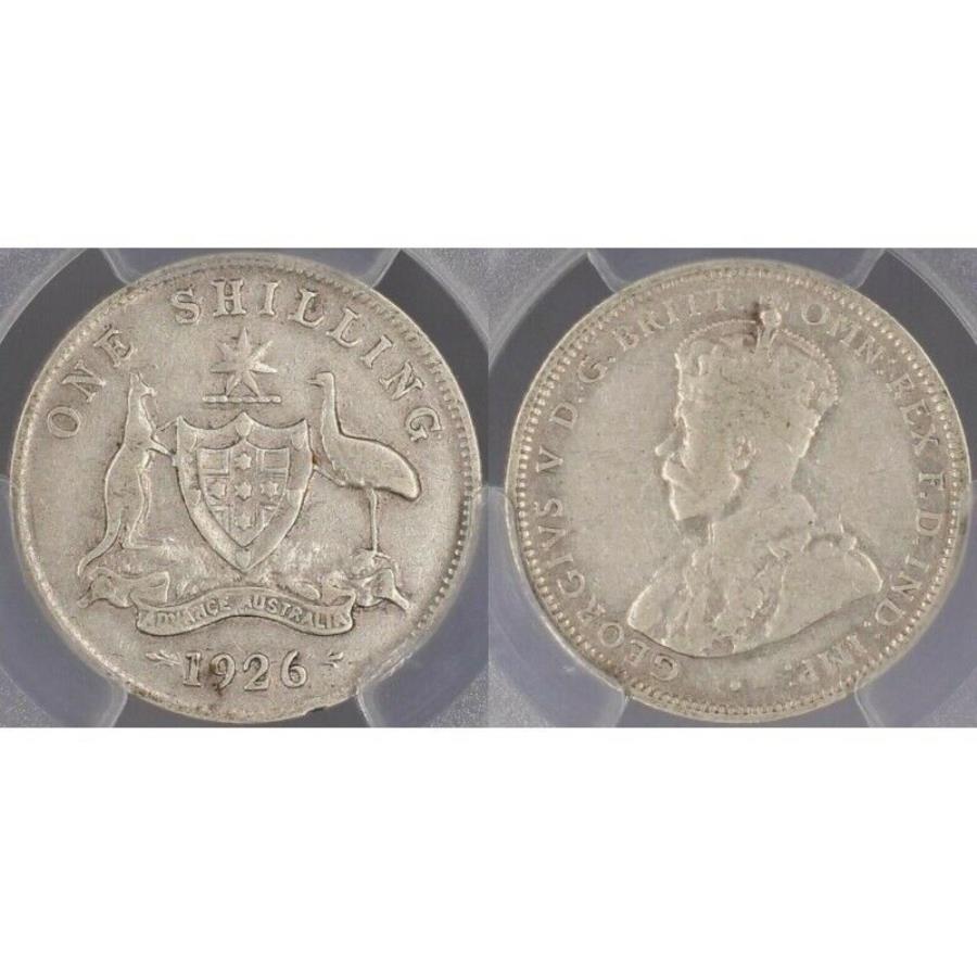 yɔi/iۏ؏tz AeB[NRC _RC [] 1926VO1/ - I[XgAPCGS VG10ɗǂ684 1926 Shilling 1/- Australia PCGS VG10 Very Good #684