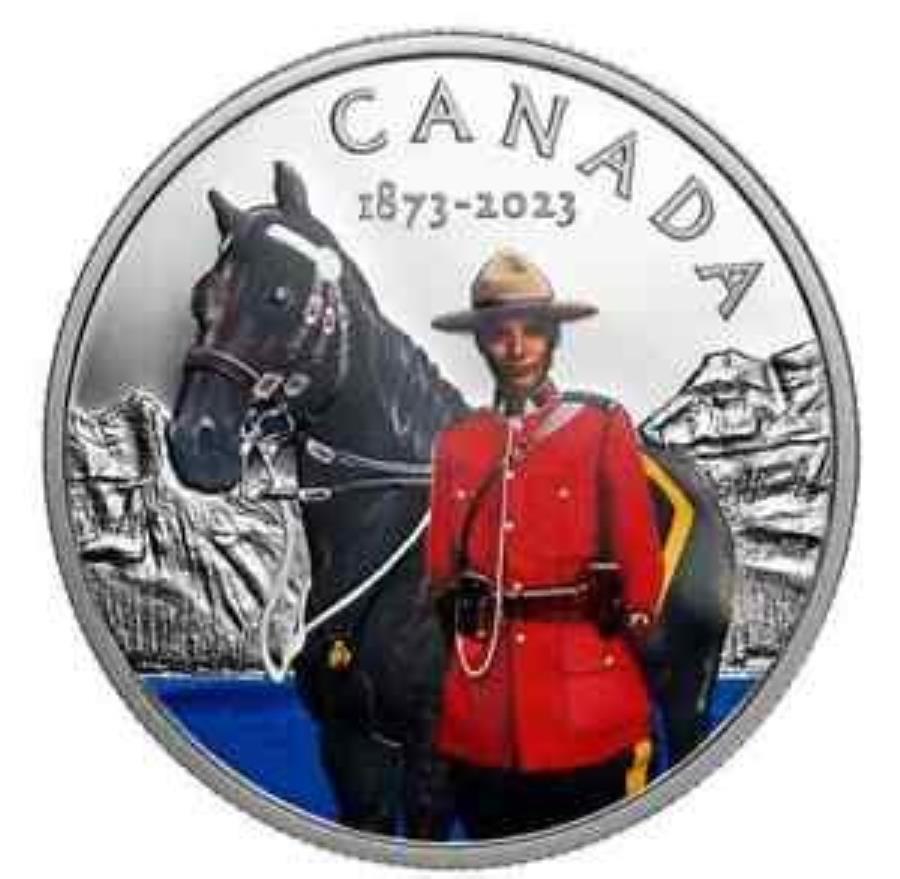 2023ʥ$ 20 rcmp 150뵭ǰ1.9999ԥ奢Сץ롼ե 2023 CANADA $20 RCMP 150?? ANNIVERSARY 1oz .9999 Pure Silver Proof Coin
