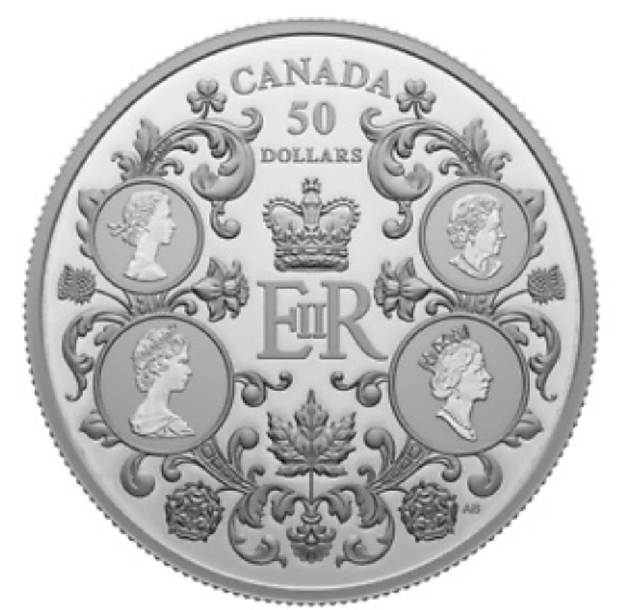 ڶ/ʼݾڽա ƥ 󥳥 [̵] 2023ʥ$ 50 QEII󥨥ꥶ٥II5.9999ԥ奢Сץ롼ե 2023 CANADA $50 QEII QUEEN ELIZABETH II REIGN 5oz .9999 Pure Silver Proof Coin