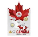 【極美品/品質保証書付】 アンティークコイン モダンコイン 送料無料 2023カナダのアイコンのモザイク6コインギフトカードセット 2 1 25c 50c 10c 5c 2023 Mosaic of Canadian Icons 6 Coin Gift Card Set 2, 1, 25c, 50c, 10c, 5c