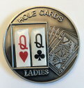 パラオポーカーホールカードクイーンズハートクラブテキサスem $ 1ペアレディースラック Palau Poker Hole Cards Queens Heart...