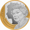  アンティークコイン モダンコイン  niue 2022クイーンエリザベス2世の記念碑 Niue 2022 Queen Elizabeth II Memorial In Memoriam $1 1 Oz Pure Silver Gilded Prf