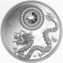 カナダ2016年4月ドラゴンダイヤモンド誕生石$ 5シルバースワロフスキークリスタルのOGP Canada 2016 APRIL DRAGON Diamond Birthstones $5 Silver Swarovski Crystal in OGP