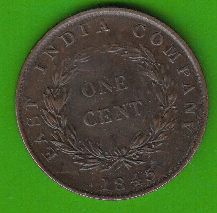  アンティークコイン モダンコイン  海峡集落東インドカンパニー1セント1845プリティNSW-leipzig- Straits Settlements East India Company 1 Cent 1845 Pretty NSW-Leipzig-