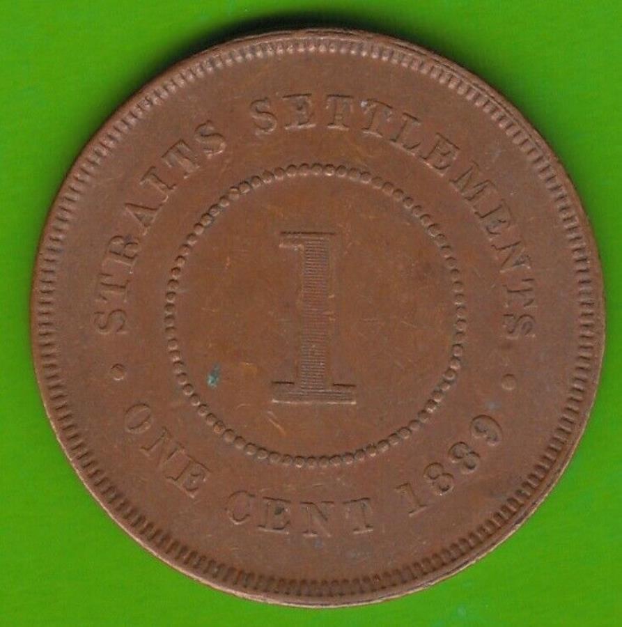 yɔi/iۏ؏tz AeB[NRC _RC [] ZgCW1Zg1889RCƂĂfGnswleipzig- Cent Straits Settlements 1 Cent 1889 Coin Very Nice Nswleipzig-