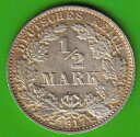  アンティークコイン モダンコイン  コインシルバーマークエンパイア1/2マーク1917 Eスーパービーグレードnswleipzig Coin Silver Mark Empire 1/2 Mark 1917 E Superb High Grade nswleipzig