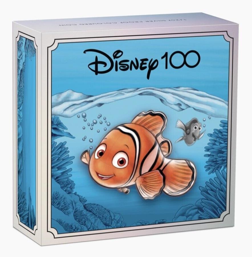 yɔi/iۏ؏tz AeB[NRC _RC [] 2023 TUVALU NEMOfBYj[100N1/2IX.999Vo[v[tOGP 2000 MADE 2023 Tuvalu NEMO Disney 100th Anniversary 1/2 oz .999 Silver Proof OGP 2000 Made