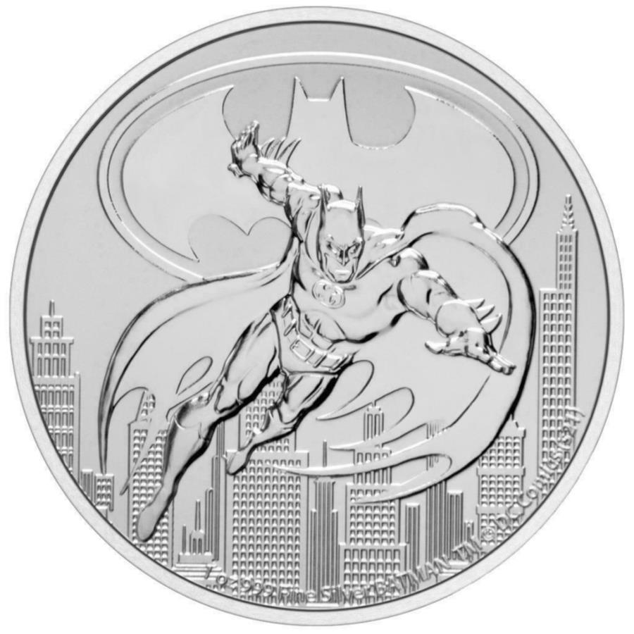 yɔi/iۏ؏tz AeB[NRC _RC [] 2021 niue dcR~bNobg}1IX.999JvZ̃Vo[BURC15,000~g 2021 Niue DC Comics Batman 1 oz .999 Silver BU Coin in Capsule 15,000 Minted