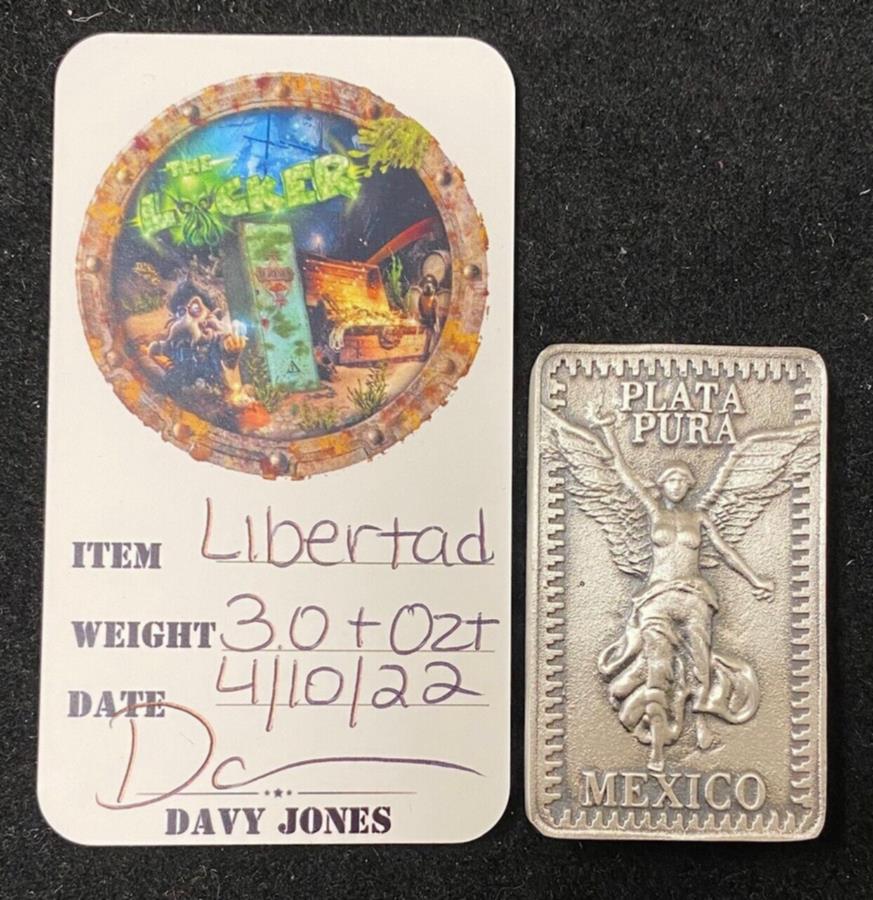 ڶ/ʼݾڽա ƥ 󥳥 [̵] ᥭХɥǥڥǥ󥹤ŷ3.999åߥȤˤ륷СС Mexico Libertad Angel of Independence 3oz .999 Poured Silver Bar by Locker Mint