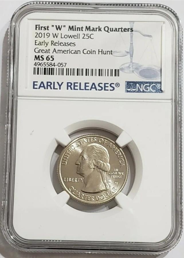 yɔi/iۏ؏tz AeB[NRC _RC [] 2019-W 25C Lowell NGC MS65A[[[XRCB 2019-W 25C LOWELL NGC MS65 Early Releases Coin.