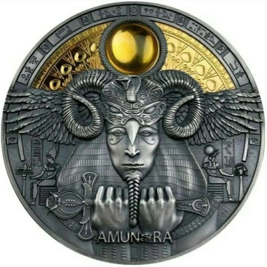 ڶ/ʼݾڽա ƥ 󥳥 [̵] 2020 3󥹥С$ 5 niue amon faces of the Sun amun raƥ 2020 3 Oz Silver $5 Niue Amon Divine Faces Of The Sun AMUN RA Antiqued Coin.