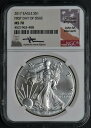 yɔi/iۏ؏tz AeB[NRC _RC [] 2017Vo[C[ONGC MS-70s1C.ƃWM.JeBI 2017 Silver Eagle NGC MS-70 1st Day of Issue C. Engraver John M. Mercanti!