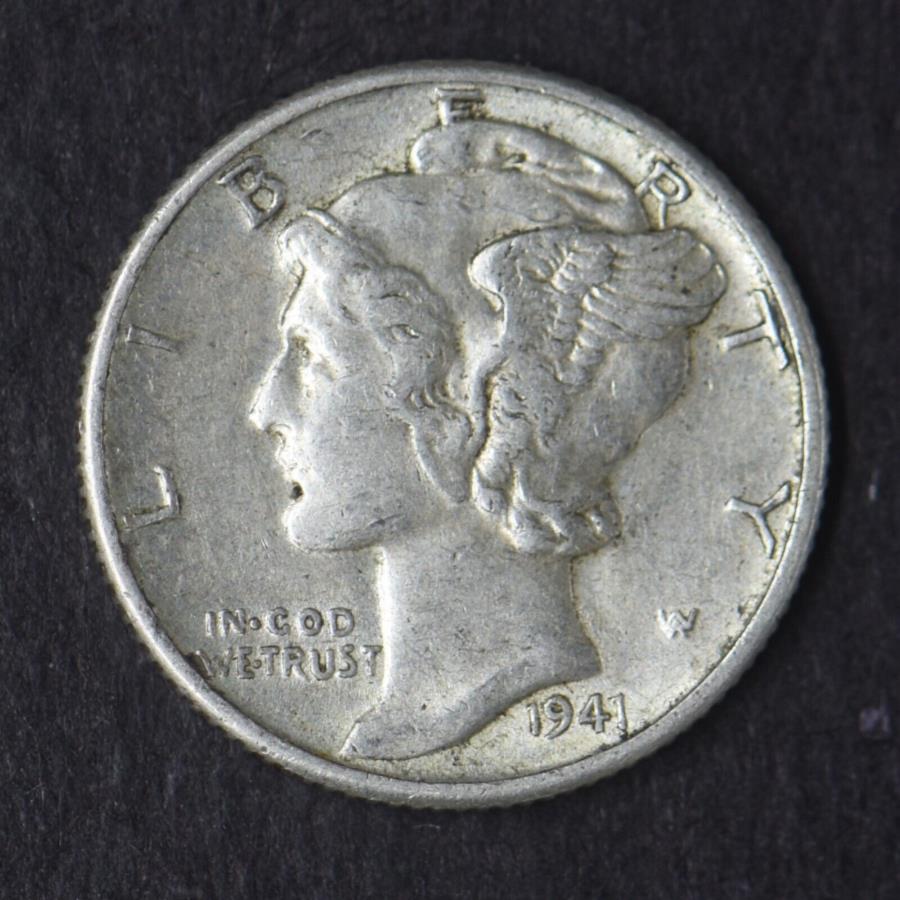 ڶ/ʼݾڽա ƥ 󥳥 [̵] 1941 -Pޡ꡼С10c-¸ - 1941-P High Grade Mercury Silver Dime 10C - COINGIANTS -