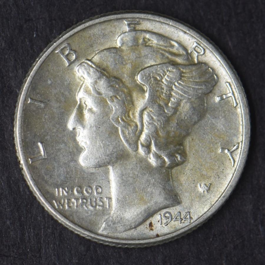 ڶ/ʼݾڽա ƥ 󥳥 [̵] 1944 -Pޡ꡼С10c-¸ - 1944-P High Grade Mercury Silver Dime 10C - COINGIANTS -