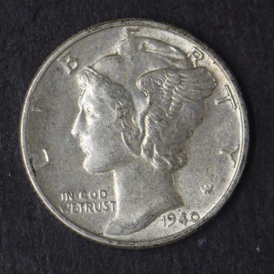 yɔi/iۏ؏tz AeB[NRC _RC [] 1940 -P}[L[Vo[_C10C- - 1940-P High Grade Mercury Silver Dime 10C - COINGIANTS -