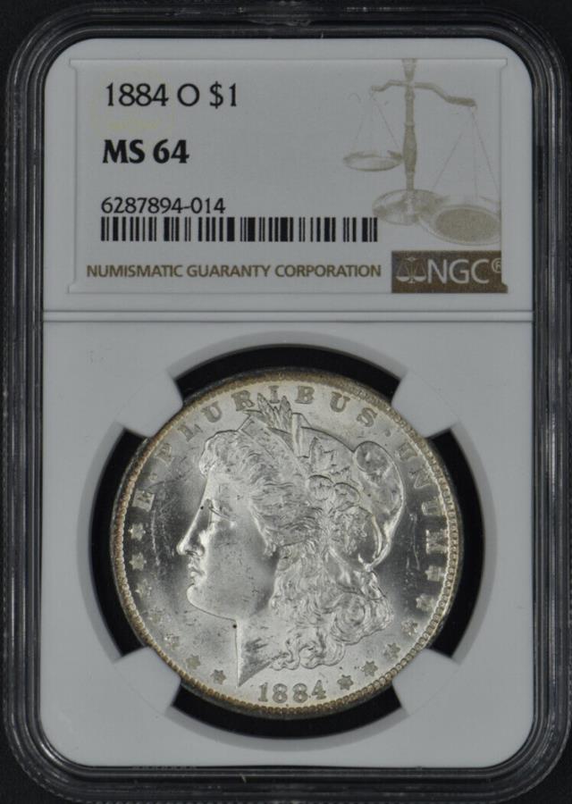 yɔi/iۏ؏tz AeB[NRC _RC [] 1884 o $ 1KVo[_[NGC MS 64 1884 O $1 Morgan Silver Dollar NGC MS 64