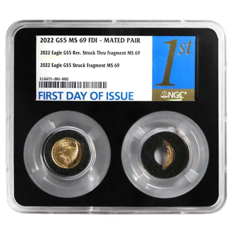 ڶ/ʼݾڽա ƥ 󥳥 [̵] 2022 $ 5ꥫ󥴡ɥ1/10NGC MS69 FDIߥȥ顼᡼ȥڥ 2022 $5 American Gold Eagle 1/10 oz NGC MS69 FDI Mint Error M...