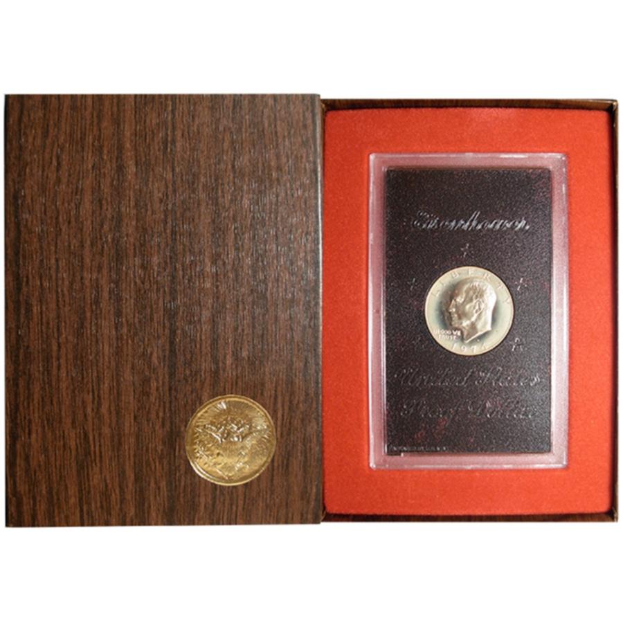  アンティークコイン モダンコイン  1974-S証明シルバー$ 1アイゼンハワーダラーブラウン 1974-S Proof Silver $1 Eisenhower Dollar Brown