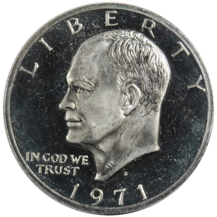  アンティークコイン モダンコイン  1971-S証明40％シルバーIke Eisenhowerドル平均循環$ 1の額面 1971-S Proof 40% Silver Ike Eisenhower Dollars Average Circulated $1 Face Value