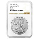  アンティークコイン モダンコイン  2021 $ 1タイプ2アメリカンシルバーイーグルNGC MS70ブラウンラベル 2021 $1 Type 2 American Silver Eagle NGC MS70 Brown Label