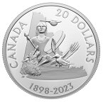 【極美品/品質保証書付】 アンティークコイン モダンコイン [送料無料] 2023カナダ$ 20ユーコン準州125th Ann。 1オンスシルバーコイン-5,000ミンテージ 2023 Canada $20 Yukon Territory 125th Ann. 1 oz Silver Coin - 5,000 Mintage