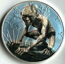 【極美品/品質保証書付】 アンティークコイン モダンコイン 送料無料 ロードオブザリングスミアゴルゴラム - シルバーイーグル1オンス.999シルバーダラーコイン Lord of the Rings Smeagol Gollum - Silver Eagle 1oz .999 Silver Dollar Coin