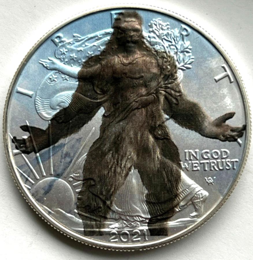  アンティークコイン モダンコイン  Sasquatch Big Foot American Silver Eagle 1Oz .999 Silver Dollar Coin LimitedEd Sasquatch Big Foot American Silver Eagle 1oz .999 Silver Dollar Coin Limited Ed