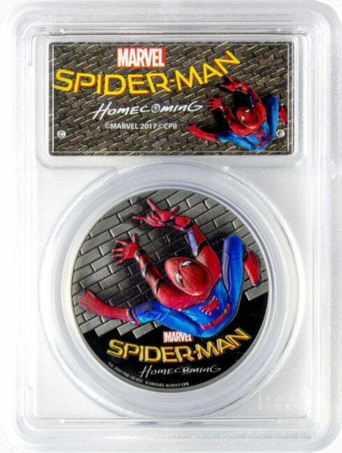 ڶ/ʼݾڽա ƥ 󥳥 [̵] 2017åɥѥޥۡ५ߥPCGS PR69Сν 2017 Cook Islands Spider-Man Homecoming PCGS PR69 Silver Coin First Day of Issue