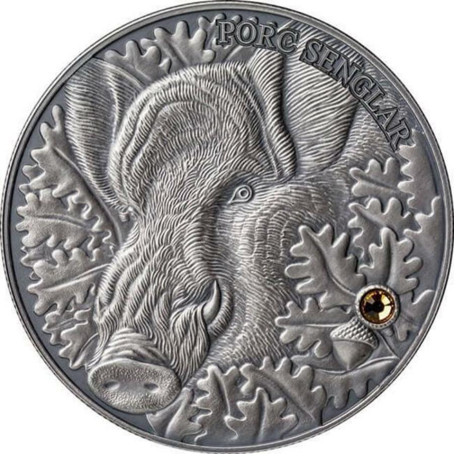 yɔi/iۏ؏tz AeB[NRC _RC [] 2014 Andorra Wild Boar -Atlas of Wildlife Antique Finish Silver Coin 2014 Andorra Wild Boar - Atlas of Wildlife Antique Finish Silver Coin