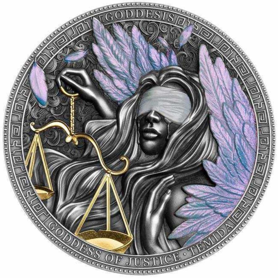 yɔi/iۏ؏tz AeB[NRC _RC [] 2022 niue themis_V[Y2IYȋ⍜andRC 2022 Niue THEMIS GODDESS SERIES 2 OZ PURE SILVER ANTIQUED COIN