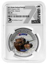 2021クックアイランドニューヨークビーバーNGC MS70アメリカンステートアニマル1オンスシルバーCO 2021 COOK ISLANDS NEW YORK BEAVER NGC MS70 AMERICAN STATE ANIMALS 1 OZ SILVER CO
