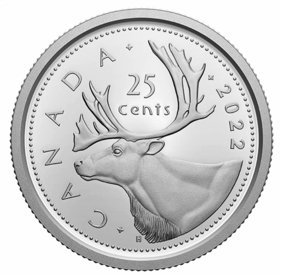 yɔi/iۏ؏tz AeB[NRC _RC [] 2022Ji_25ZgNH[^[NVbNfUCiX`[jZbg̃v[tdグ 2022 Canada 25 cent Quarter Classic design (steel) proof finish from set