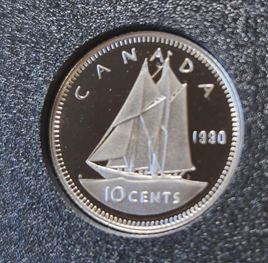 ڶ/ʼݾڽա ƥ 󥳥 [̵] 1990ʥ饷å֥롼Ρǥץ롼ջž夲åȤ10 - ˥å 1990 Canada Classic Bluenose design proof finish 10 cent from set - nickel