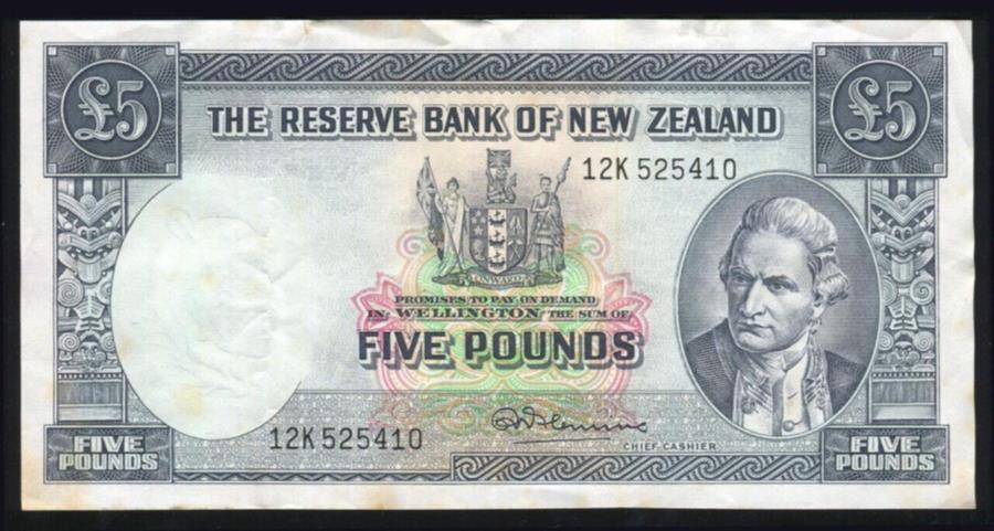 ڶ/ʼݾڽա ƥ 󥳥 [̵] ˥塼-5ݥ-Fleming -12K 525410 -VF New Zealand - 5 Pounds - Fleming - 12K 525410 - VF