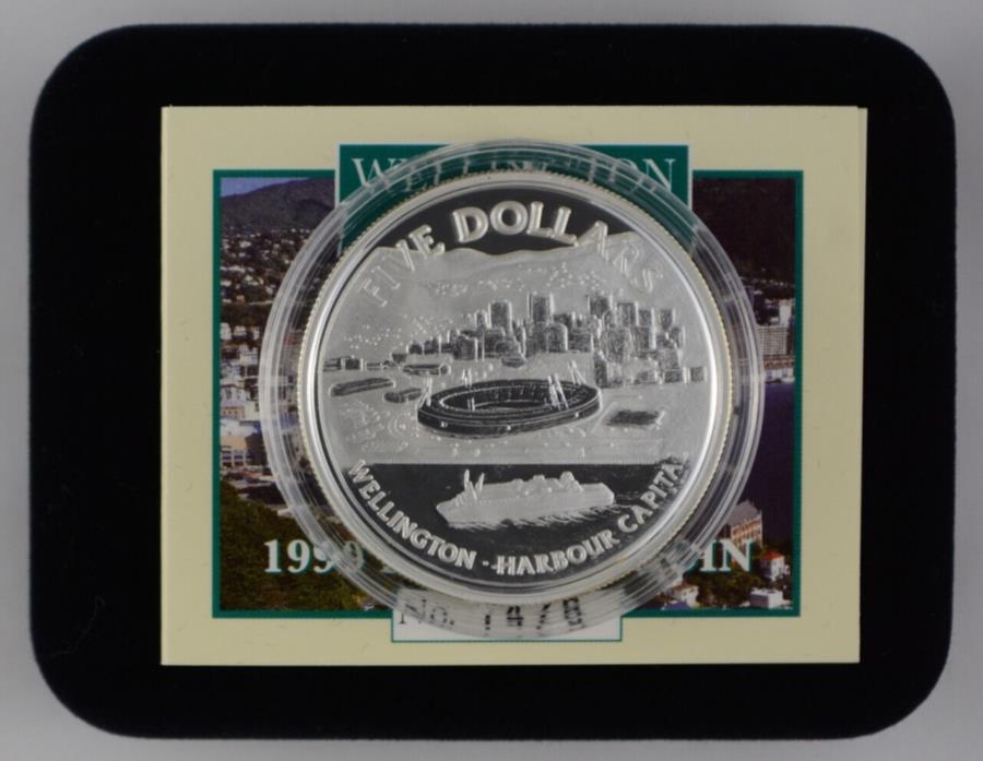 ڶ/ʼݾڽա ƥ 󥳥 [̵] ˥塼 - 1999-С$ 5ץ롼ե - ȥ[ϡСԥ] New Zealand - 1999 - Silver $5 Proof Coin - Wellington [Harbour Capital]