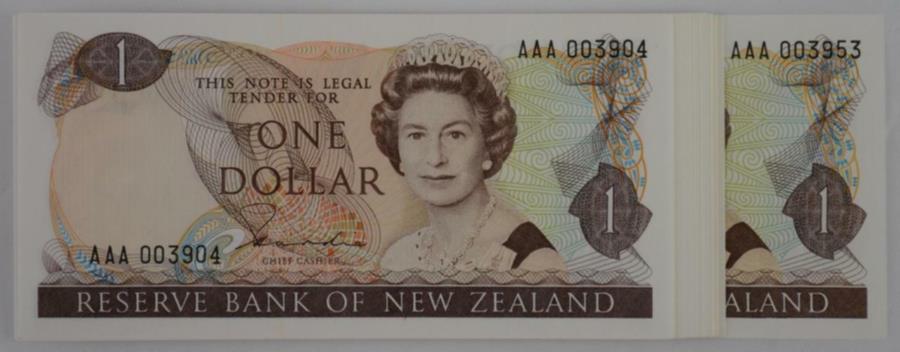 ˥塼 - $ 1-ϡǥ-50Ϣ³-AAAեȥץեå-UNC New Zealand - $1 - Hard...