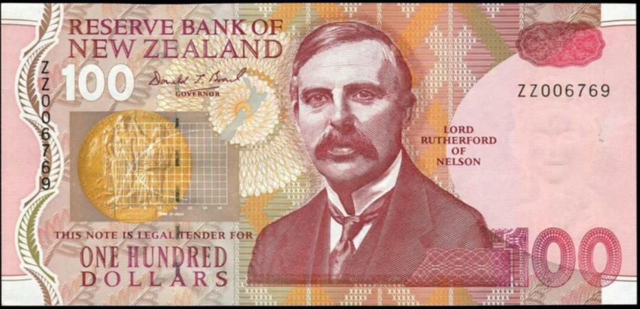 ˥塼 - $ 100θ򴹥-Brash -ZZ006769-۴ New Zealand - $100 Replacement Note - Brash - ZZ006769 - Uncirculated