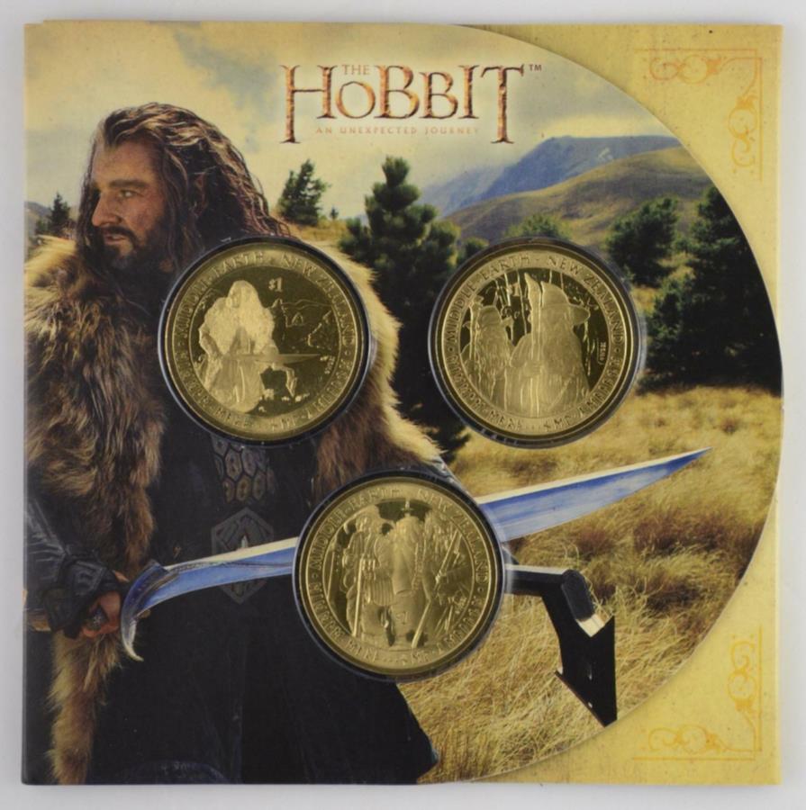  アンティークコイン モダンコイン  ニュージーランド-2012-循環を非循環3コインセット - ホビット：予想外の旅 New Zealand - 2012 - Uncirculated 3 Coin Set - The Hobbit: An Unexpected Journey