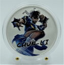 2022 Tuvalu Street Fighter Chun-li 1 Oz色の銀貨 2022 Tuvalu Street Fighter Chun-Li 1 oz Colored Silver Coin