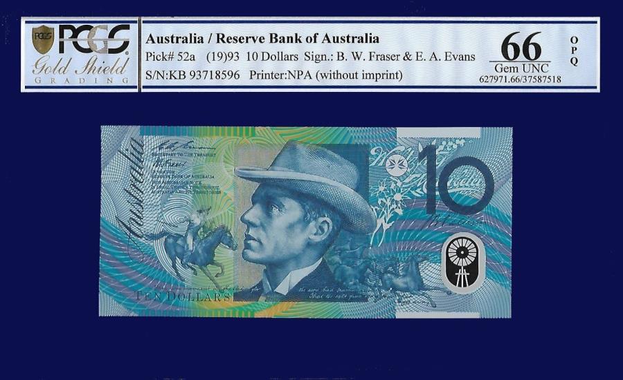 ڶ/ʼݾڽա ƥ 󥳥 [̵] ȥꥢ10ɥ1993ȥꥢPCGS 66 Australia 10 Dollar 1993 Reserve Bank of Australia PCGS 66