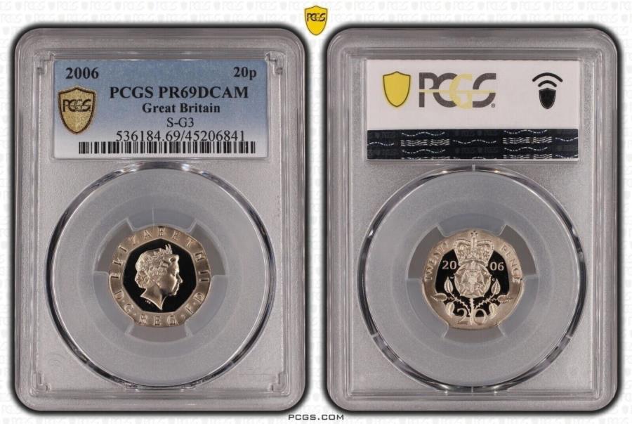 ڶ/ʼݾڽա ƥ 󥳥 [̵] ꥹ20ڥ2006塼PCGS PR69DCAM United Kingdom 20 Pence 2006 Tudor Rose PCGS PR69DCAM