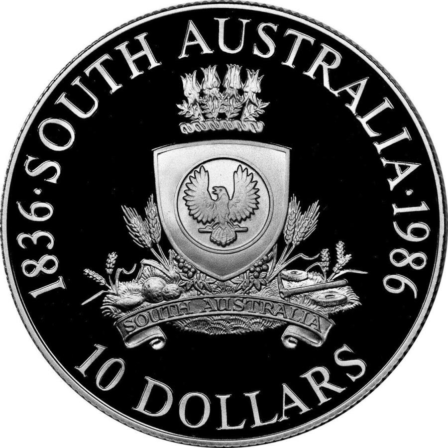 ڶ/ʼݾڽա ƥ 󥳥 [̵] ȥꥢ10ɥȥꥢ1986С Australia 10 Dollar South Australia 1986 Silver Coin