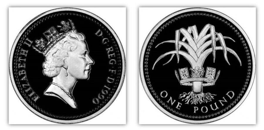 ꥹ1ݥ1990륺ͥץ롼եPCGS69 United Kingdom One Pound 1990 Wels...